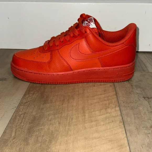 Nike Air Force 1 Low Triple Orange Shoes af1 DZ4442-800    Women's 9 - Picture 8 of 11